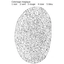 Coloriage Coloriage magique (Coloriage numéroté) #126179 à imprimer et colorier