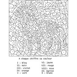 Dessin à colorier: Coloriage magique (Coloriage numéroté) #126184 - Coloriages à Imprimer Gratuits