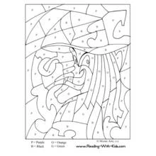 Dessin à colorier: Coloriage magique (Coloriage numéroté) #126198 - Coloriages à Imprimer Gratuits