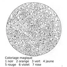 Dessin à colorier: Coloriage magique (Coloriage numéroté) #126214 - Coloriages à Imprimer Gratuits