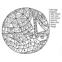 Dessin à colorier: Coloriage magique (Coloriage numéroté) #126223 - Coloriages à Imprimer Gratuits