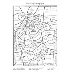 Dessin à colorier: Coloriage magique (Coloriage numéroté) #126231 - Coloriages à Imprimer Gratuits