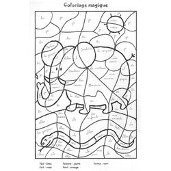 Dessin à colorier: Coloriage magique (Coloriage numéroté) #126248 - Coloriages à Imprimer Gratuits