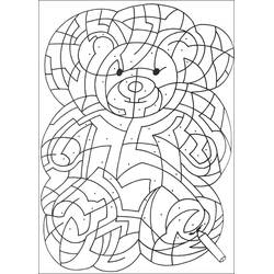 Dessin à colorier: Coloriage magique (Coloriage numéroté) #126263 - Coloriages à Imprimer Gratuits