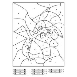 Coloriage Coloriage magique (Coloriage numéroté) #178221 à imprimer et colorier