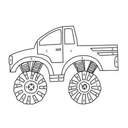 Dessins à colorier: Coloriage par Numéro Camion - Coloriages à Imprimer Gratuits