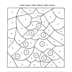 Dessin à colorier: Coloriage par numéros (Coloriage numéroté) #125497 - Coloriages à Imprimer Gratuits