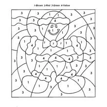 Dessin à colorier: Coloriage par numéros (Coloriage numéroté) #125501 - Coloriages à Imprimer Gratuits