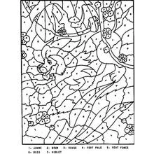 Dessin à colorier: Coloriage par numéros (Coloriage numéroté) #125553 - Coloriages à Imprimer Gratuits