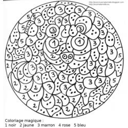 Dessin à colorier: Coloriage par numéros (Coloriage numéroté) #125581 - Coloriages à Imprimer Gratuits