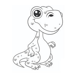 Dessin à colorier: Dinosaures Coloriage par Numéro (Coloriage numéroté) #177957 - Coloriages à Imprimer Gratuits