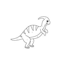 Dessin à colorier: Dinosaures Coloriage par Numéro (Coloriage numéroté) #177968 - Coloriages à Imprimer Gratuits