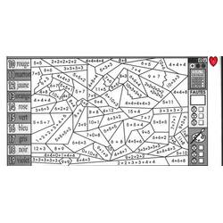 Dessin à colorier: Magique Addition (Coloriage numéroté) #182643 - Coloriages à Imprimer Gratuits