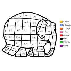 Dessin à colorier: Magique Addition (Coloriage numéroté) #182647 - Coloriages à Imprimer Gratuits
