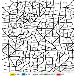 Dessin à colorier: Magique Addition (Coloriage numéroté) #182650 - Coloriages à Imprimer Gratuits