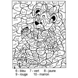 Dessin à colorier: Magique Addition (Coloriage numéroté) #182655 - Coloriages à Imprimer Gratuits