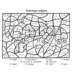 Dessin à colorier: Magique Addition (Coloriage numéroté) #182660 - Coloriages à Imprimer Gratuits