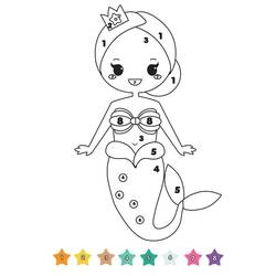 Dessin à colorier: Magique CE1 (Coloriage numéroté) #178332 - Coloriages à Imprimer Gratuits