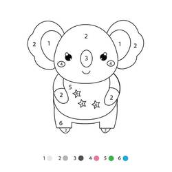 Dessin à colorier: Magique CE1 (Coloriage numéroté) #178336 - Coloriages à Imprimer Gratuits