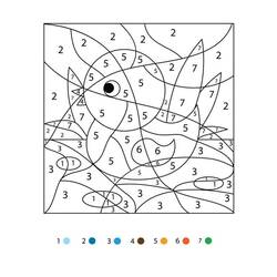 Dessin à colorier: Magique CE1 (Coloriage numéroté) #178338 - Coloriages à Imprimer Gratuits