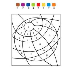 Dessin à colorier: Magique CE1 (Coloriage numéroté) #178352 - Coloriages à Imprimer Gratuits