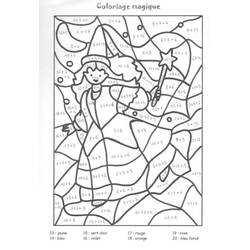 Dessin à colorier: Magique CE1 (Coloriage numéroté) #178353 - Coloriages à Imprimer Gratuits