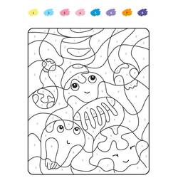 Dessin à colorier: Magique CE1 (Coloriage numéroté) #178355 - Coloriages à Imprimer Gratuits