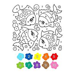 Dessin à colorier: Magique CP (Coloriage numéroté) #178224 - Coloriages à Imprimer Gratuits