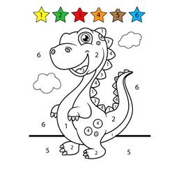 Dessin à colorier: Magique CP (Coloriage numéroté) #178226 - Coloriages à Imprimer Gratuits