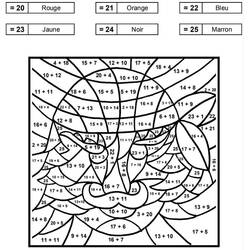 Dessin à colorier: Magique CP (Coloriage numéroté) #178227 - Coloriages à Imprimer Gratuits