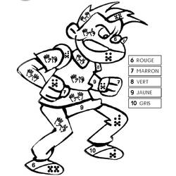 Dessin à colorier: Magique CP (Coloriage numéroté) #178288 - Coloriages à Imprimer Gratuits