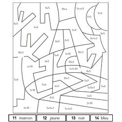 Dessin à colorier: Magique CP (Coloriage numéroté) #178290 - Coloriages à Imprimer Gratuits