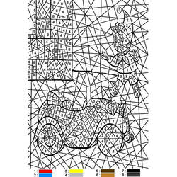 Dessin à colorier: Magique Difficile (Coloriage numéroté) #216656 - Coloriages à Imprimer Gratuits