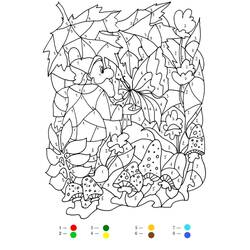 Dessin à colorier: Magique Difficile (Coloriage numéroté) #216662 - Coloriages à Imprimer Gratuits