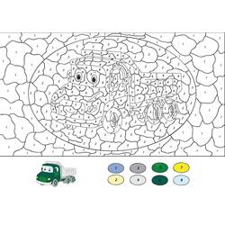Dessin à colorier: Magique Difficile (Coloriage numéroté) #216665 - Coloriages à Imprimer Gratuits