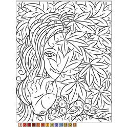 Dessin à colorier: Magique Difficile (Coloriage numéroté) #216670 - Coloriages à Imprimer Gratuits
