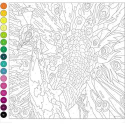 Dessin à colorier: Magique Difficile (Coloriage numéroté) #216673 - Coloriages à Imprimer Gratuits