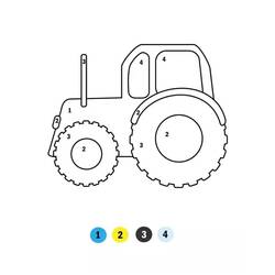 Dessin à colorier: Magique Facile (Coloriage numéroté) #216681 - Coloriages à Imprimer Gratuits