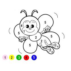 Dessin à colorier: Magique Facile (Coloriage numéroté) #216682 - Coloriages à Imprimer Gratuits