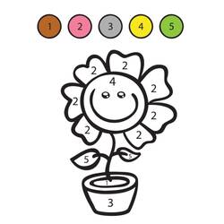 Dessin à colorier: Magique Facile (Coloriage numéroté) #216690 - Coloriages à Imprimer Gratuits