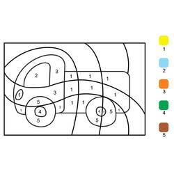 Dessin à colorier: Magique Facile (Coloriage numéroté) #216698 - Coloriages à Imprimer Gratuits
