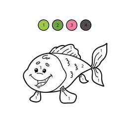 Dessin à colorier: Magique Facile (Coloriage numéroté) #216704 - Coloriages à Imprimer Gratuits