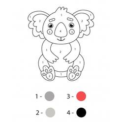 Dessin à colorier: Magique Facile (Coloriage numéroté) #216710 - Coloriages à Imprimer Gratuits