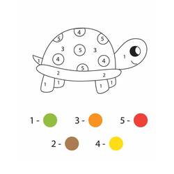 Dessin à colorier: Magique Facile (Coloriage numéroté) #216712 - Coloriages à Imprimer Gratuits