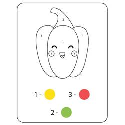 Dessin à colorier: Magique Facile (Coloriage numéroté) #216713 - Coloriages à Imprimer Gratuits