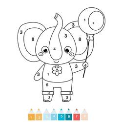 Dessin à colorier: Magique GS (Coloriage numéroté) #201532 - Coloriages à Imprimer Gratuits