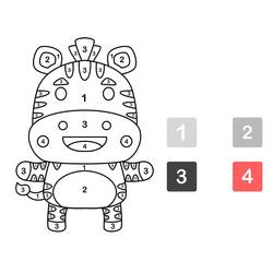 Dessin à colorier: Magique GS (Coloriage numéroté) #201537 - Coloriages à Imprimer Gratuits
