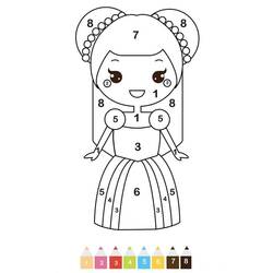 Dessin à colorier: Magique GS (Coloriage numéroté) #201556 - Coloriages à Imprimer Gratuits