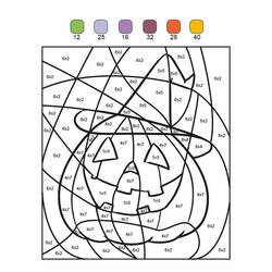 Dessin à colorier: Magique Halloween (Coloriage numéroté) #198022 - Coloriages à Imprimer Gratuits