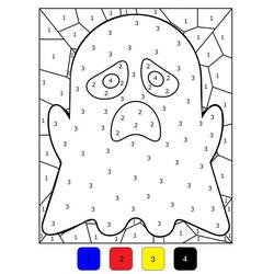 Dessin à colorier: Magique Halloween (Coloriage numéroté) #198023 - Coloriages à Imprimer Gratuits